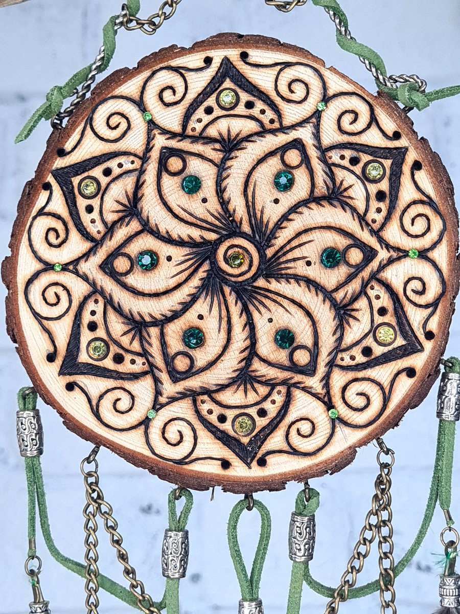 Pyrography dream catcher-Lutu
