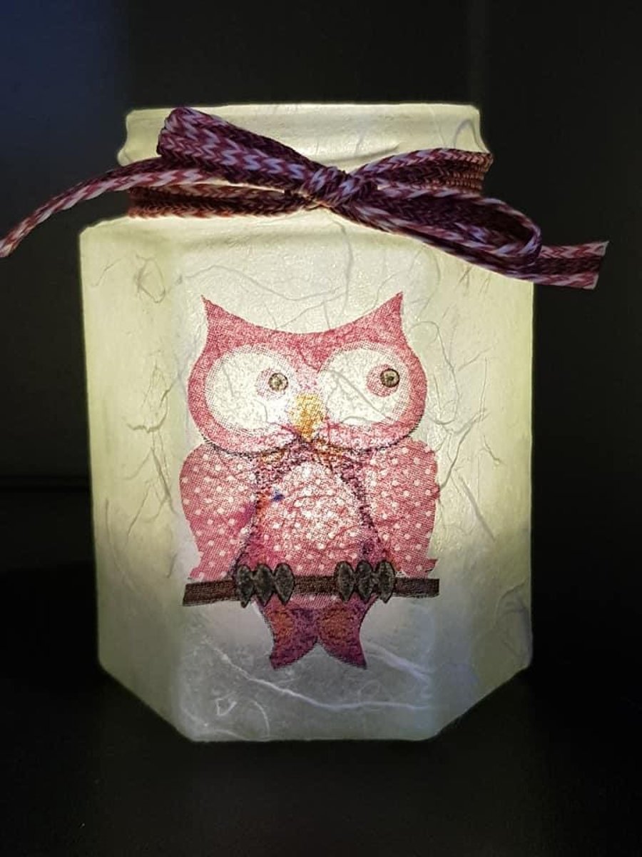 Owl Tea light holder