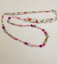 Textile Bead Necklace - Image 1