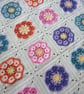 African Flower Crochet Baby Blanket and Unicorn teddy - Image 3