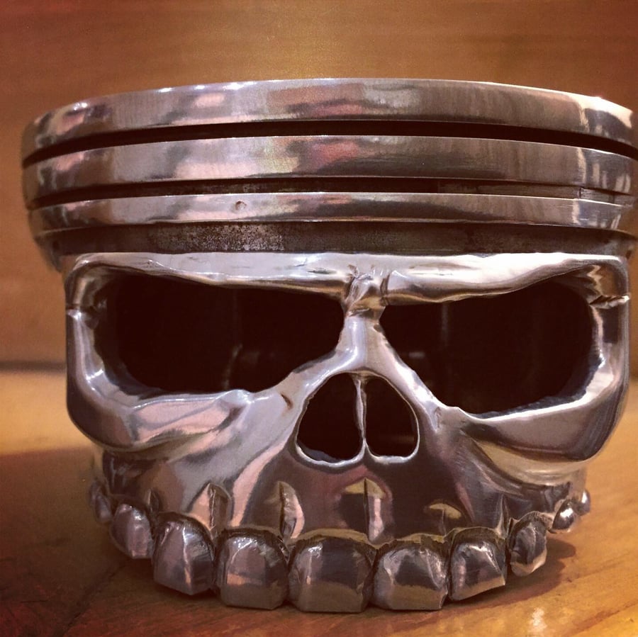 Piston skull made from an American truck