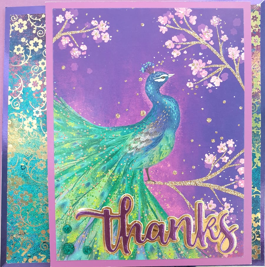 Luxury handmade Thank You card