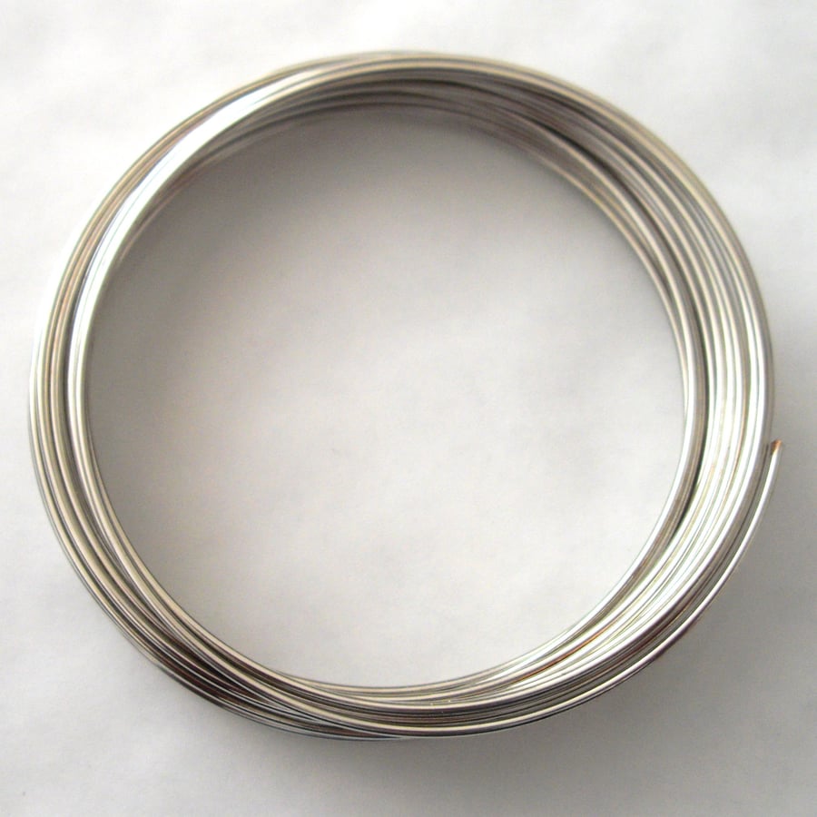 12 Coils Silver Plated Bracelet Memory Wire