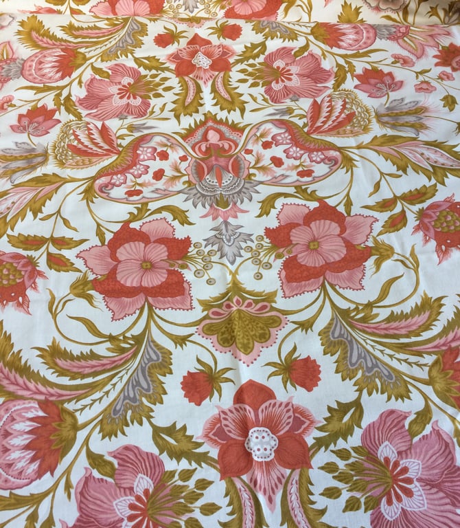 Floral Pink PENDJAB French  Vintage Fabric by Laurent Steve Lampshade option 