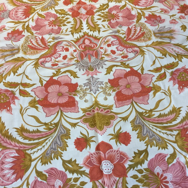 Floral Pink PENDJAB French  Vintage Fabric by Laurent Steve Lampshade option 