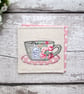 Coaster, tea cup coaster - Image 1