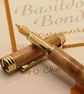 Handmade Masur Birch Fountain Pen in Gold - Image 3