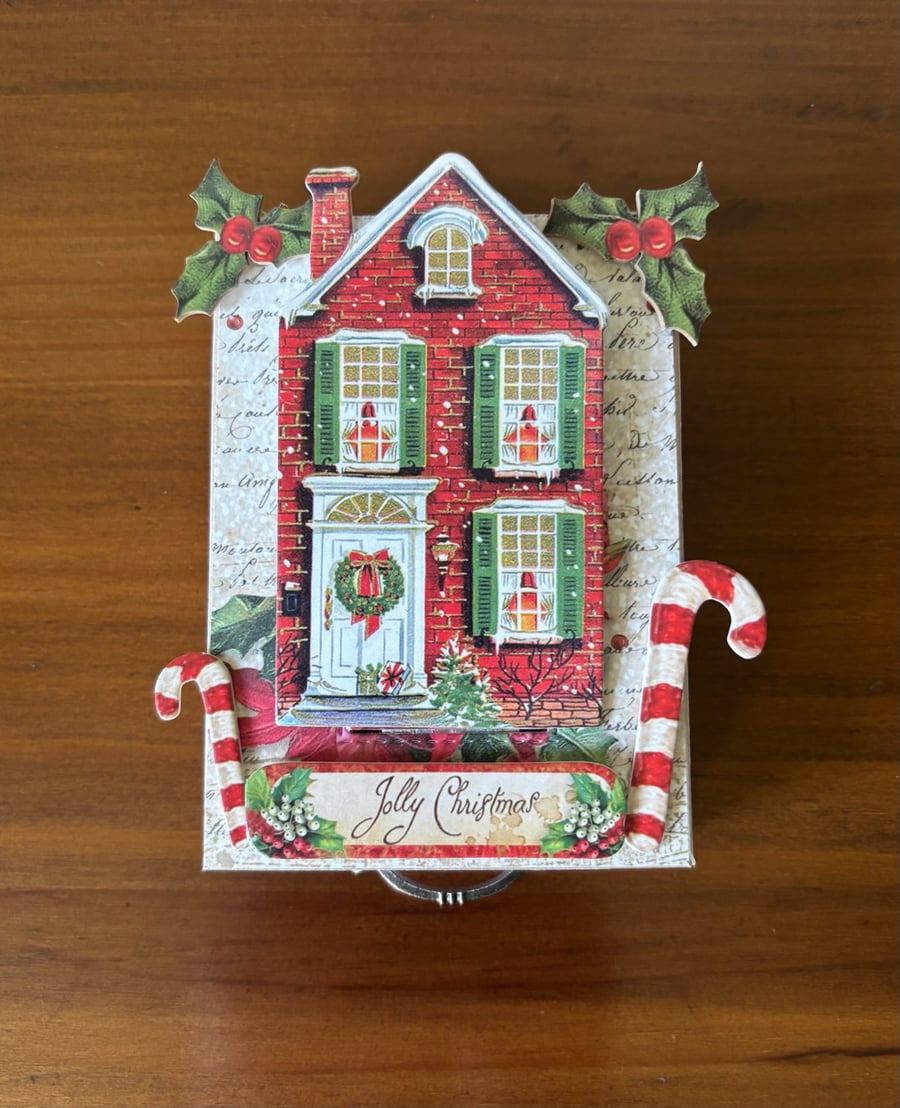 Christmas Home and Candy Canes Jolly Christmas