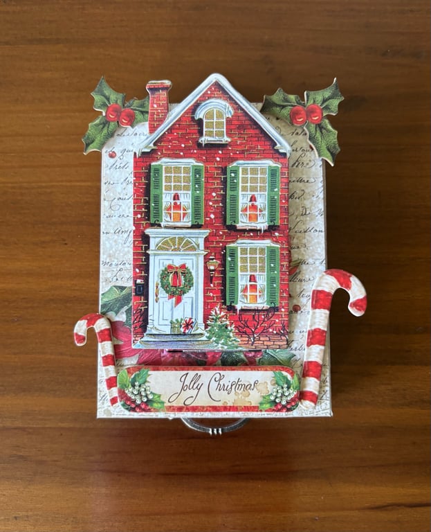 Christmas Home and Candy Canes Jolly Christmas