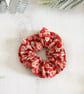 Matching Fabric Hair Scrunchie - Handmade - Christmas Gingerbread Men - Image 2