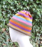 Woman's Striped Beanie
