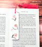 Robin decoupage wooden bookmark. Robin bookmark. Wooden bookmark.  - Image 5
