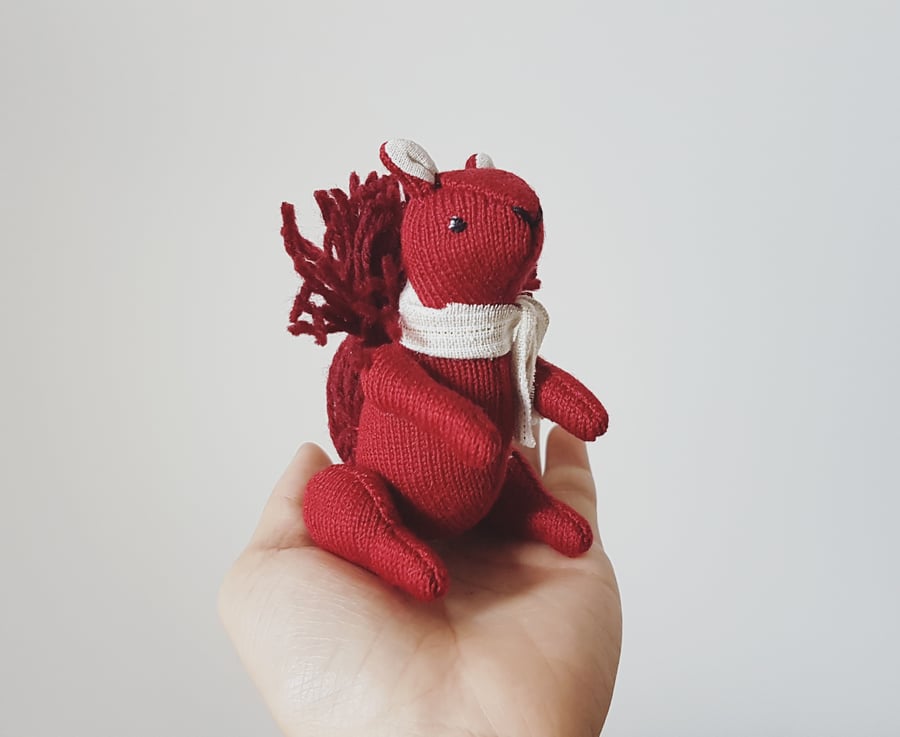 Squirrel, Soft Sculpture, Stanley