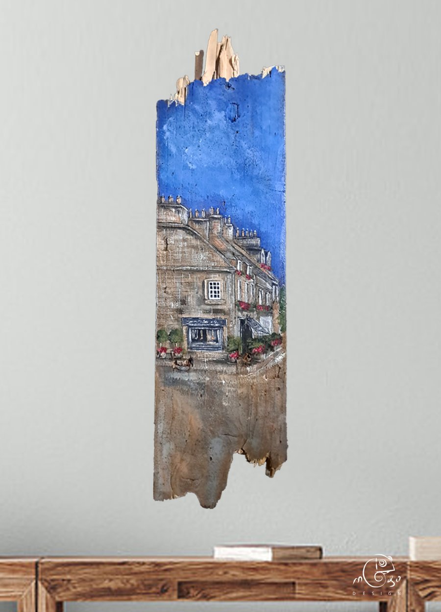 St Andrews, Fife - original painting on wood