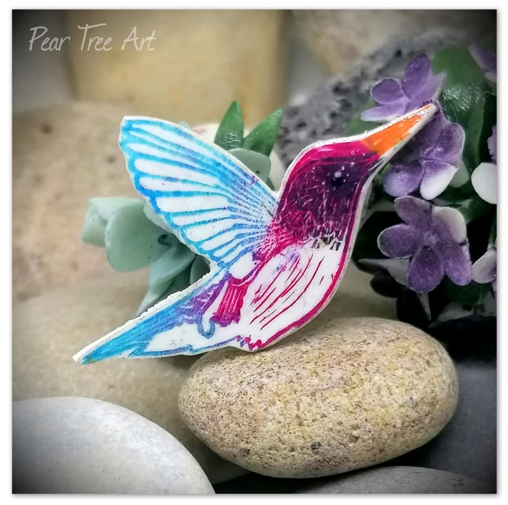 Hummingbird brooch on sale