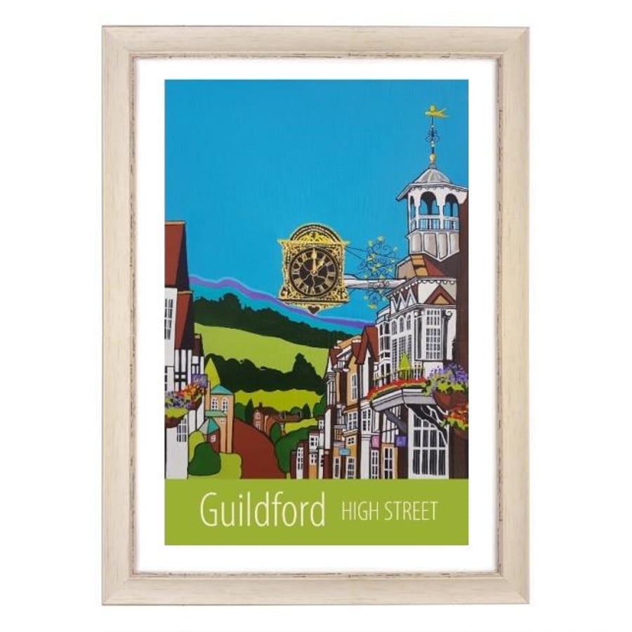 Guildford High Street - White frame