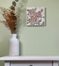 Summer Seconds - Mosaic Floral Art - Orange Rose Mosaic Wall Plaque in White - Image 7