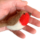 Robin hanging ornaments needle felt kit - for two people - ideal beginners kit