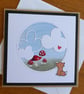 Fox With Clouds and Toadstools Blank Card - Image 9