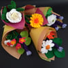 Sigle Flower wrap or Small Felt Flower Bouquet 