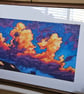 Summer Storm II original oil pastel artwork - Image 4
