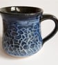 Blue Glazed Mug - Hand Thrown Stoneware Ceramic Mug 