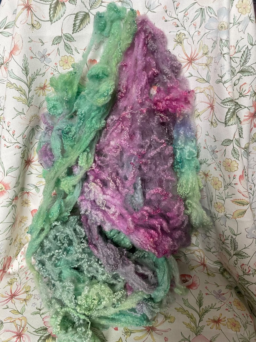 Hand Dyed BFL Fleece for Felting, Spinning & Weaving
