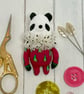Spun Cotton Fruit Bear Art Doll Dragonfruit 