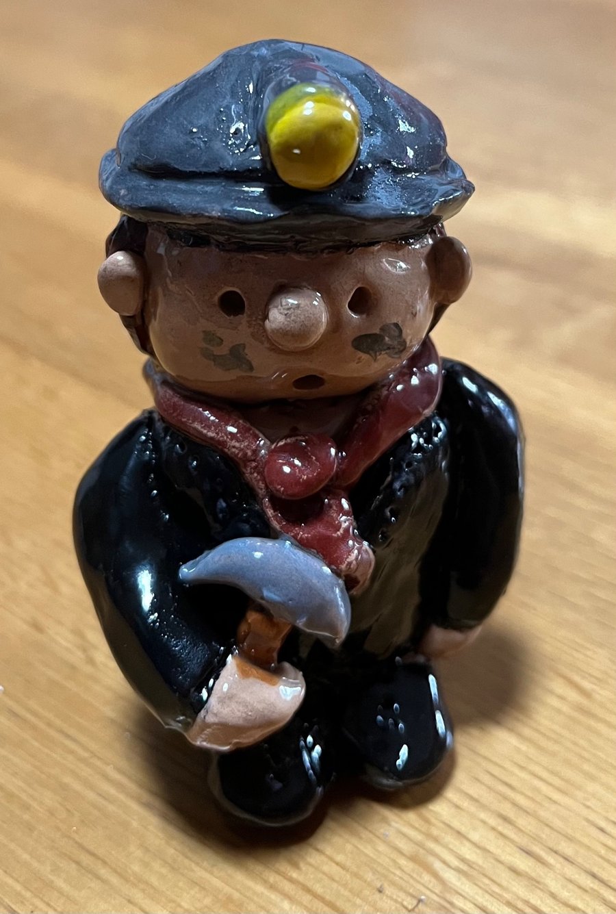 Dai – Handmade Welsh Coal Miner Ceramic Figurine - Folksy