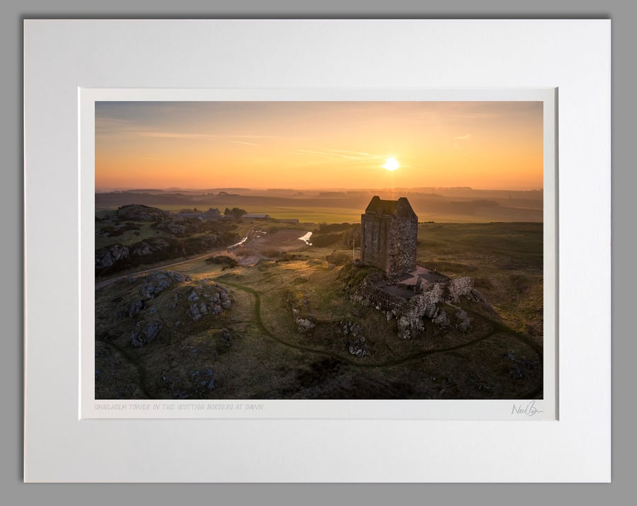 Smailholm Tower The Borders Scotland - A3 (50x40cm) Unframed Print