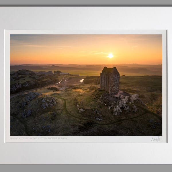 Smailholm Tower The Borders Scotland - A3 (50x40cm) Unframed Print