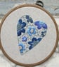 Floral Heart Printable Embroidery Pattern - Image 1