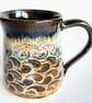 Mug Brown Glazed  - Hand Thrown Stoneware Ceramic Mug 