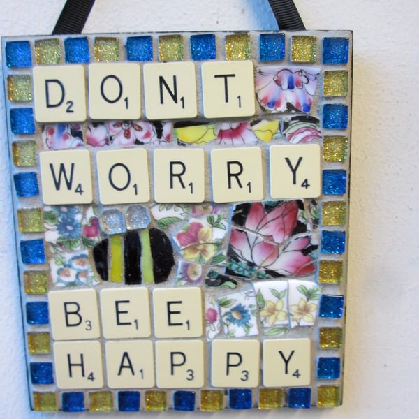 Mosaic Bee sign