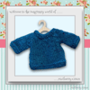 Reserved for Tina - Petrol Blue Tweed Jumper