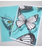 Butterfly Cards Blank Greetings Notelets x 2 Pack Butterflies - Image 3