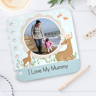 Personalised Baby Board Book, 'Springtime' design, handmade toddler baby gift