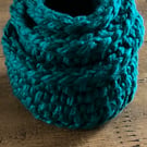 Nest of 3 green chunky baskets