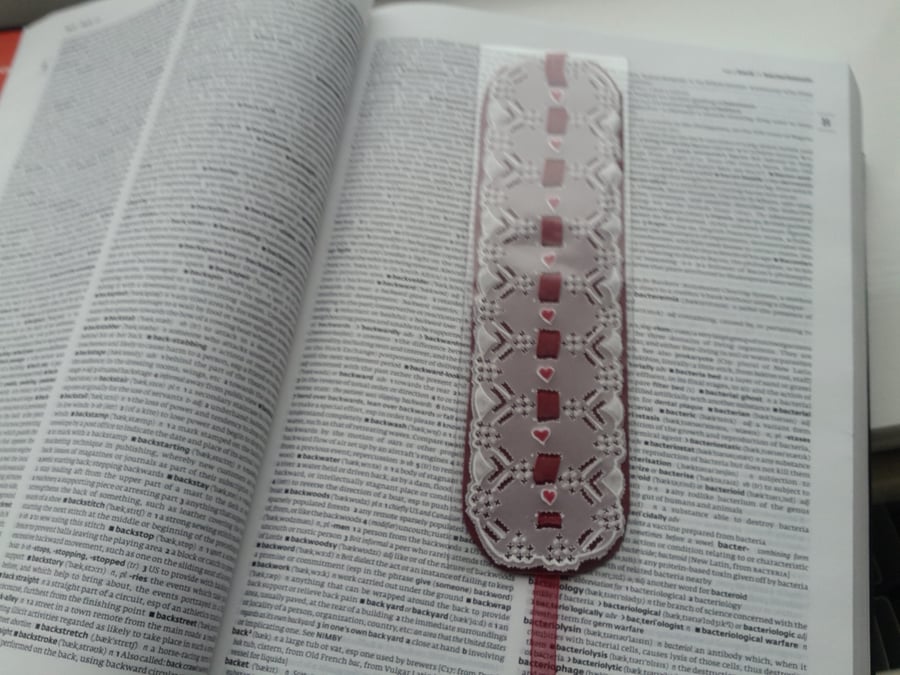 Heart parchment bookmark