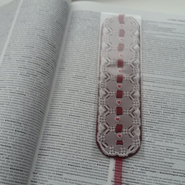 Heart parchment bookmark