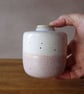 Wheel thrown Handmade Vase - Pale Pink and Speckle Small Bud Vase - Image 6