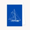 Sailing Yacht Greeting Card