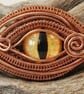 Wire Work Copper Dragon Eye Necklace - Image 5