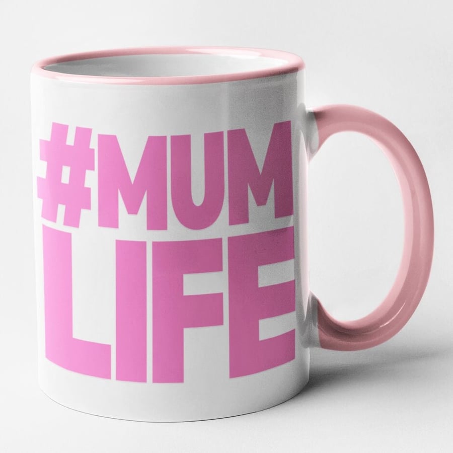Mum Life Mug Funny Novelty Mum Joke Office Banter Birthday Christmas Gift 