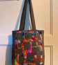 Handcrafted embroidered and appliqued unique sage green shoulder bag. - Image 1