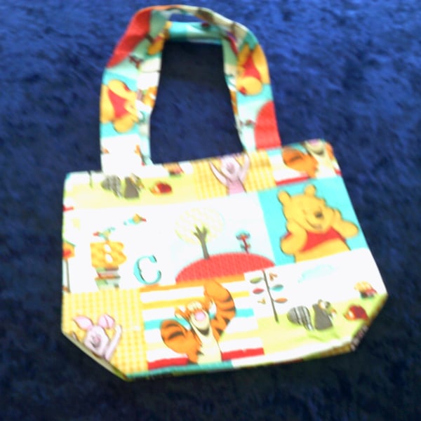 Winnie The Pooh, Piglet & Tigger Child's Fabric Handbag