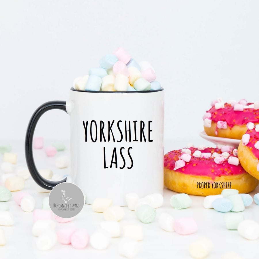 Funny Yorkshire mug, gift for her, gift for yorkshire lass, Yorkshire phrases, y