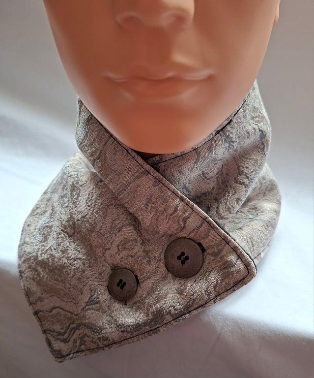Home made fleece lined neck warmer