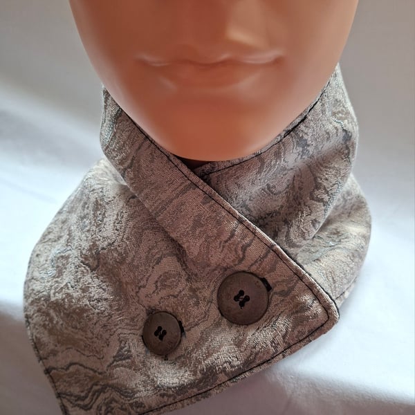 Home made fleece lined neck warmer
