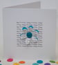 Birthday card - Button Flower - Image 2